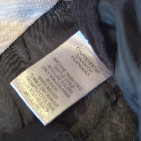 Calvin Klein Women’s straight leg stretch Trouser Black Pants Size 4 - Picture 12 of 17